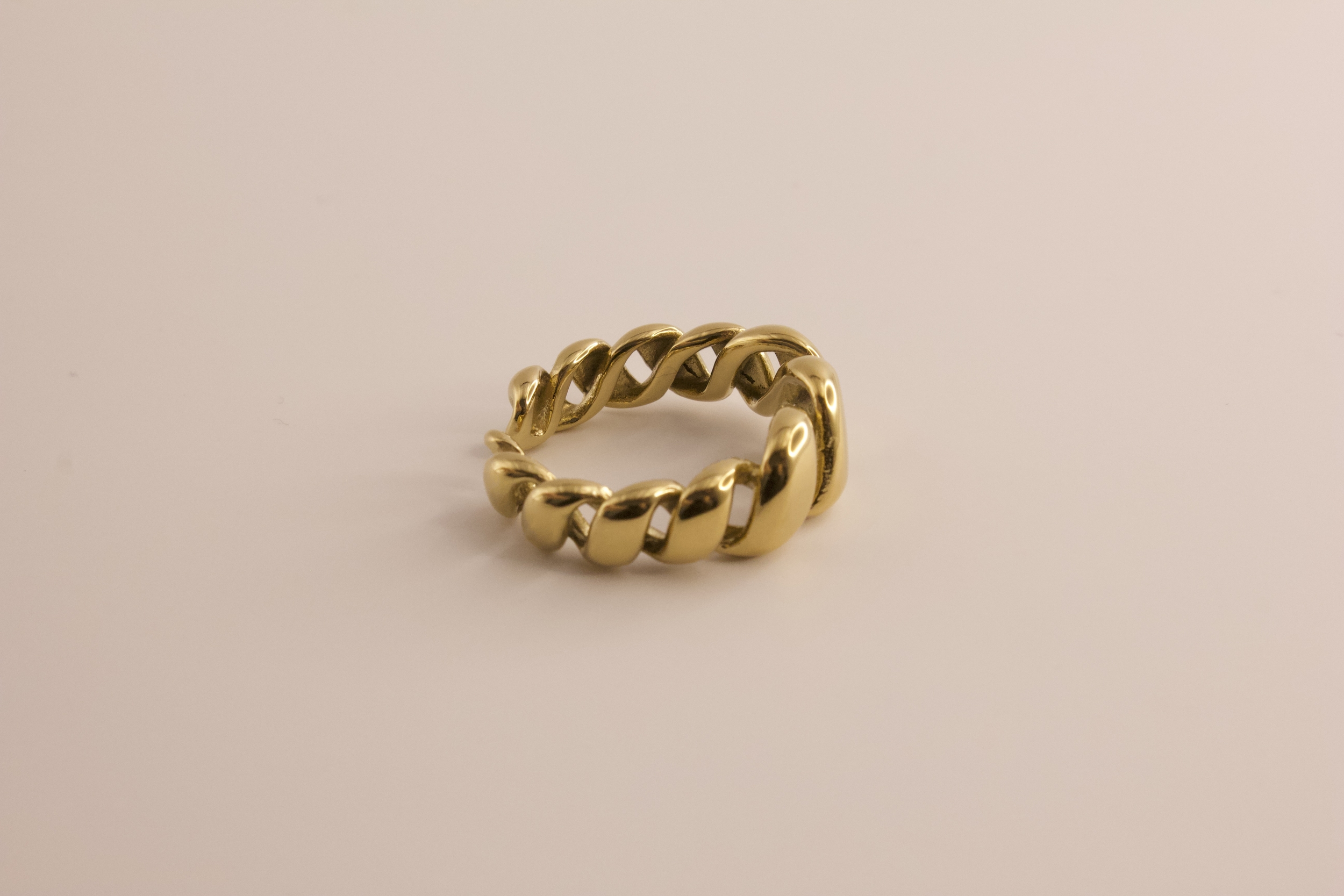 Bague femme acier inoxydable dorée Zoé