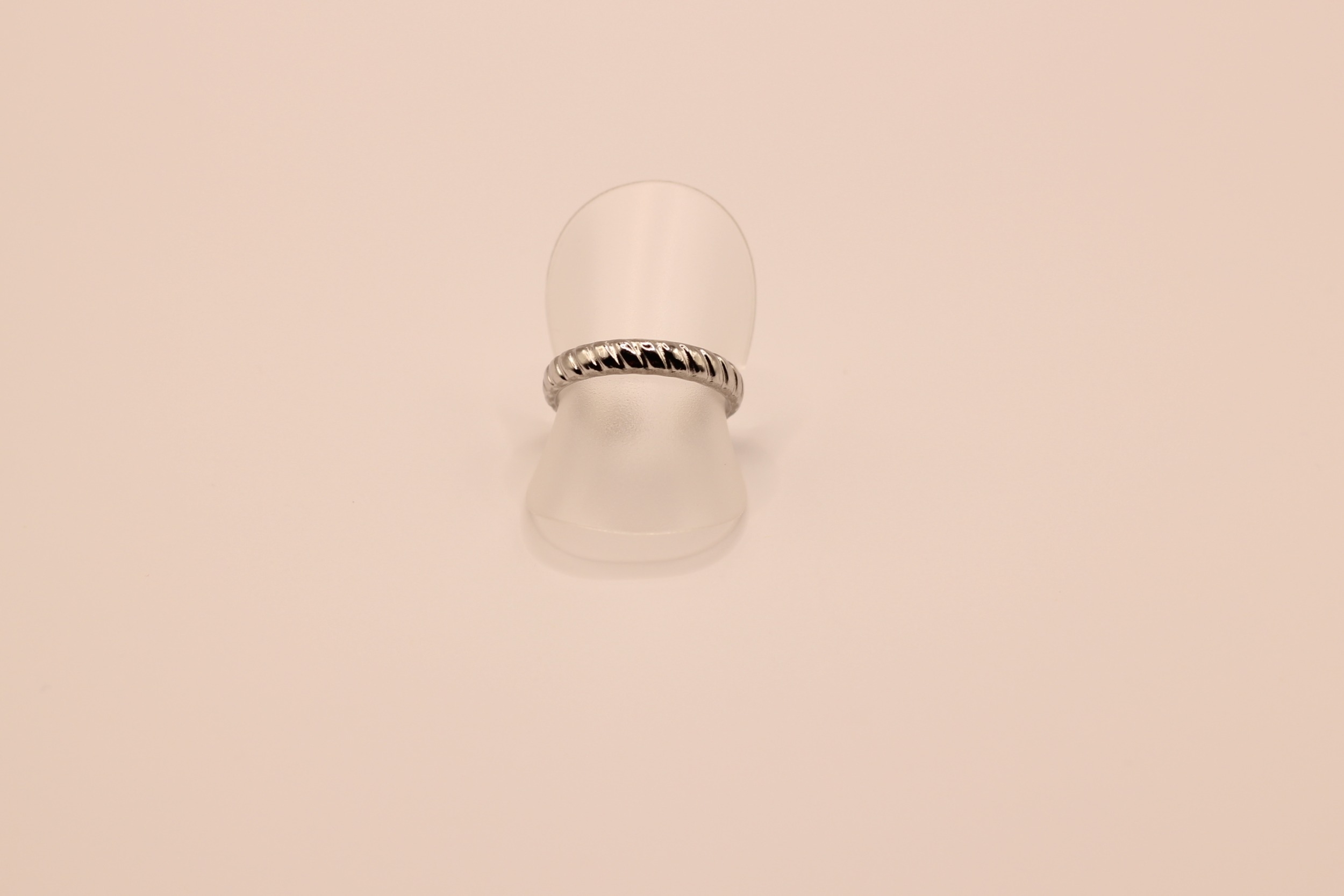 bague croissant acier inoxydable
