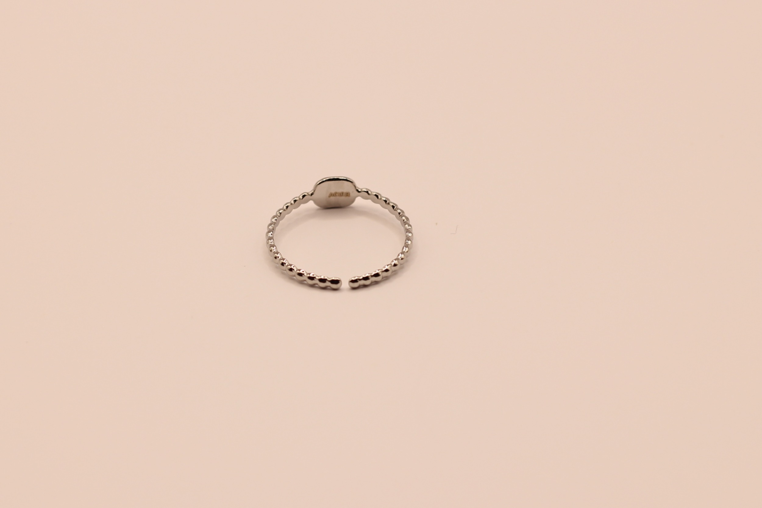 Bague acier inoxydable argenté