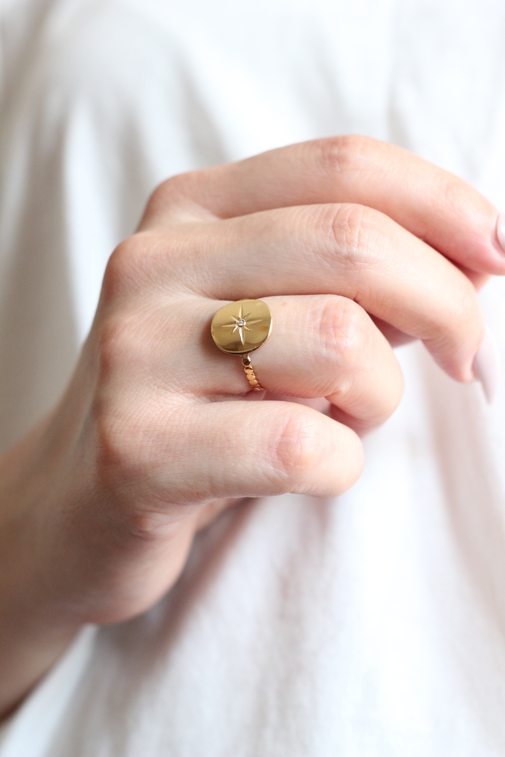 Bague acier inoxydable ajustable