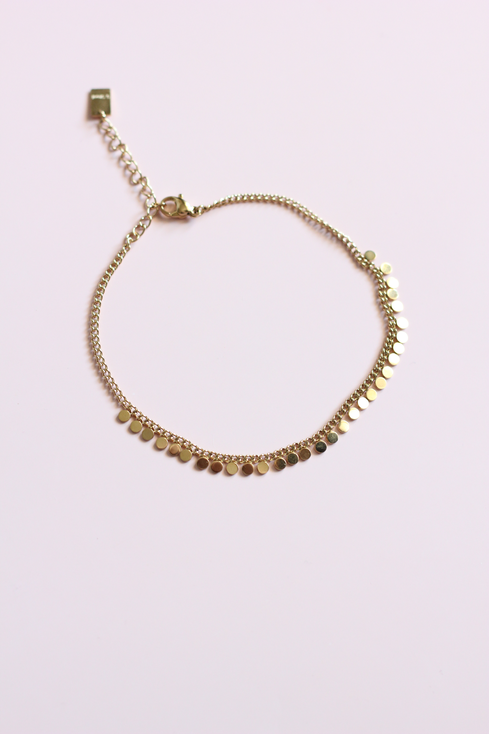 Bracelet en acier inoxydable doré