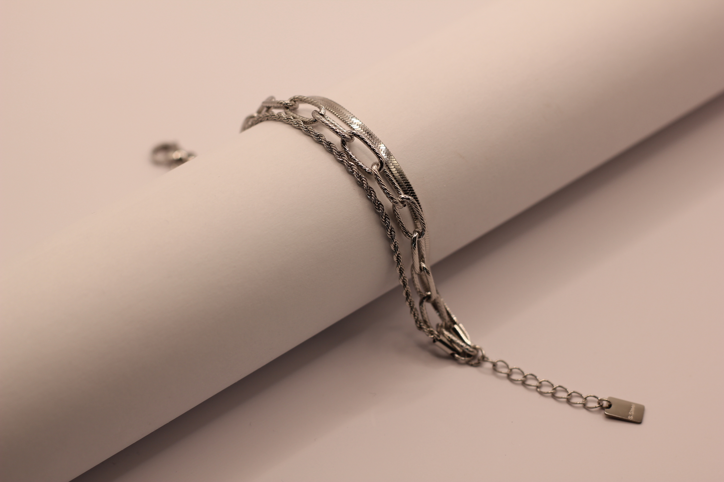 Bracelet Izia en acier inoxydable argenté