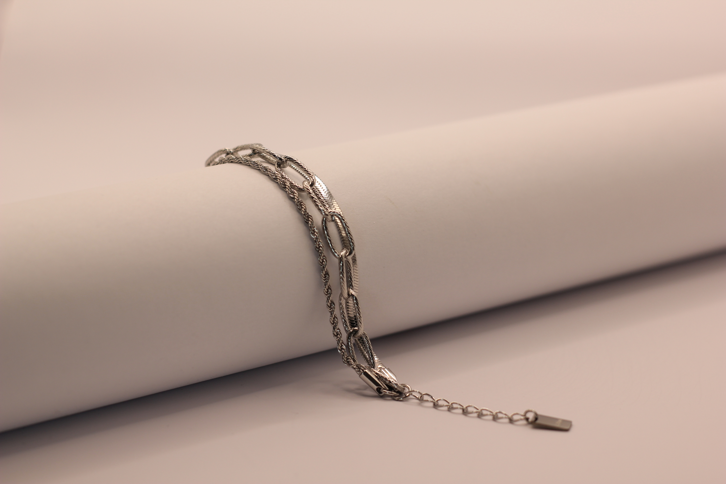 Bracelet Izia argenté en acier inoxydable