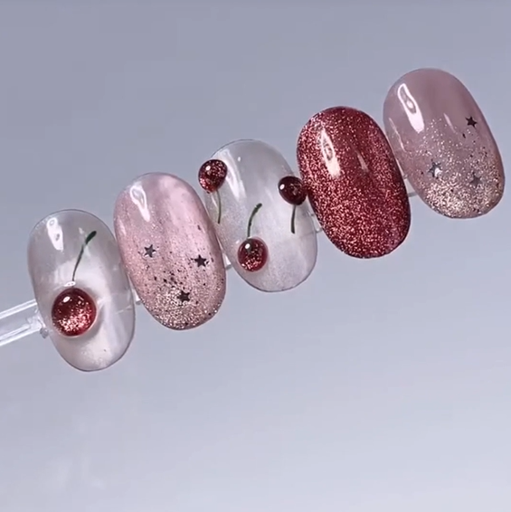 tuto ongles cerise summer 2026