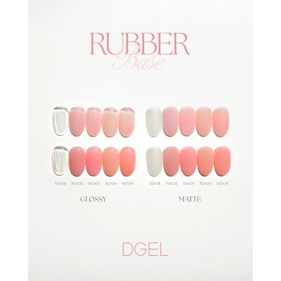 Rubber base vernis et gels semi permanent coréens nail art