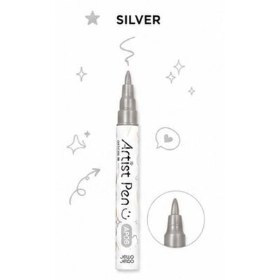Silver artist pen