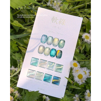 By Muse collection soft green nail art coréen 1