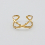 bague acier inoxydable doré Kiana