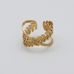 bague acier inoxydable doré Mia