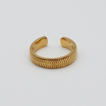bague acier inoxydable doré Suzan