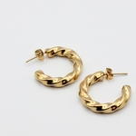 boucles d'oreilles acier inoxydable doré Hailey