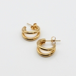 boucles d'oreilles acier inoxydable doré Rita