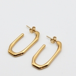 boucles d'oreilles acier inoxydable doré Kristen