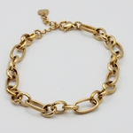 bracelet acier inoxydable doré Ylza