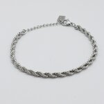 bracelet acier inoxydable argent Yuna