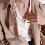 Collier love en acier doré