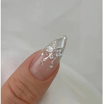 Ruby glitter nail art nailbayo