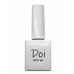 Vernis semi permanent doi glitter gel silver