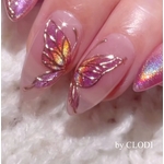 Vernis semi permanent clodi holographique et magnetique rose