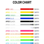 Colorchart jello jello pen pour nail art coréen