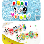 nail art coréen avec feutres Jello jello pen
