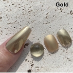 Poudre chrome doré pour nail art