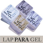 Lap gel blanc or argent noir pour nail art line et chrome