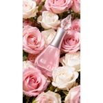 Healing potion roses blanches et roses nail art coréen