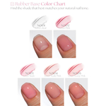 Rubber base dgel vernis et gels coréens nail art skin touch