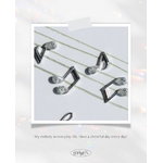 Charms double note nail art decoration