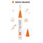 Neon orange artist pen