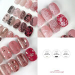 Clodi stamping black white clear gel 1