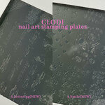 stampling plate Clodi nail art coréen 1