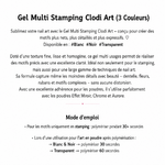 Mode demploi stamping gel Clodi