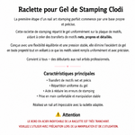 raclette stamping nail art coréen