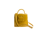 Mini sac à main à bandoulière effet croco