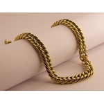 collier doré en acier doré