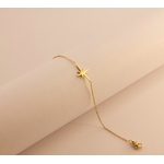 Bracelet en acier doré motif étoile
