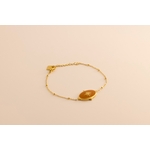 Bracelet en acier doré motif constellation