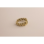 Bague femme acier inoxydable dorée Zoé