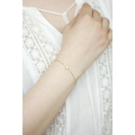 Bracelet en acier inoxydable doré
