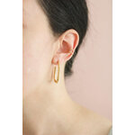 Bague doreille double en acier inoxydable