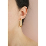 Boucles doreilles en acier doré