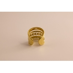 Bague multi rang en acier Elena