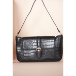 Sac à main style baguette noir