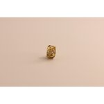 Bague doreilles acier doré