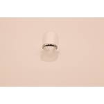 bague croissant acier inoxydable