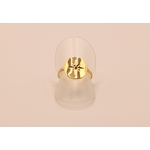 bague en acier inoxydable doré motif constellation