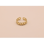 bague Lilly en acier doré