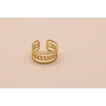 Bague multi rangs dorée
